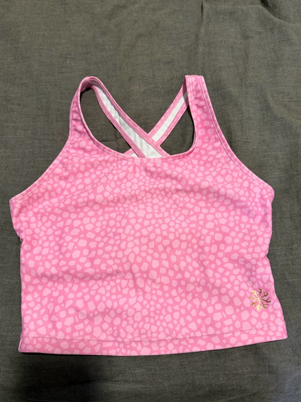 (GIRLS) Block Morgan Keyhole Dancewear Top